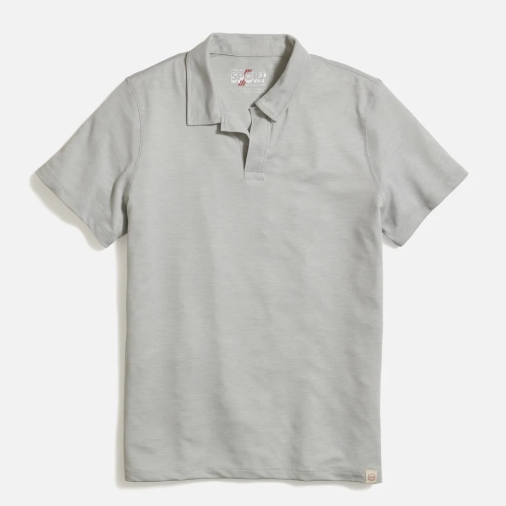 Marine Layer Weekend Sport Air Polo in Gray - Medium